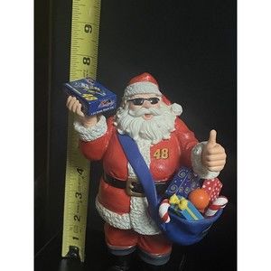 2007 Trevco NASCAR Lowe's Jimmie Johnson 48 Cool Santa In Shades Figurine